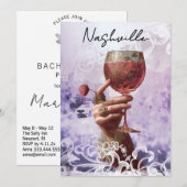 Invitation *~* A101 PHOTO Cocktail 30 Nashville BACHELORETTE (Devant / Derrière)