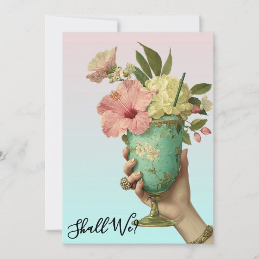 Invitation *~* A101 PHOTO OmbreCocktail 10 BACHELORETTE (Devant)