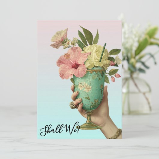 Invitation *~* A101 PHOTO OmbreCocktail 10 ENTERREMENT DE VIE (Debout devant)