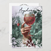 Invitation *~* A101PHOTO Cocktail N'importe où EVJF 30 (Devant / Derrière)