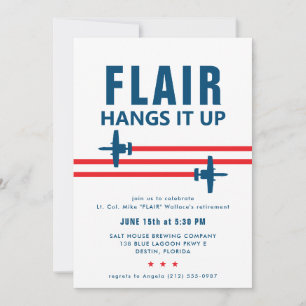 Invitation A-10 Attaque Fighter Jet Party