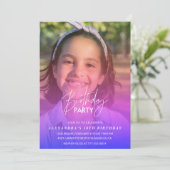 Invitation à 10e anniversaire Fête Photo Arc en ci (Debout devant)