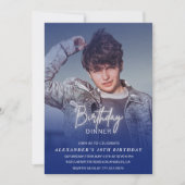 Invitation à 18e anniversaire Anniversaire Dîner P (Devant)