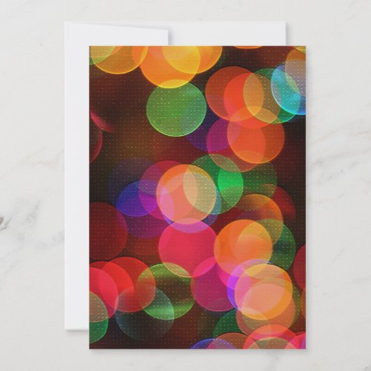 Invitation à 20e anniversaire Rainbow Confetti Spa (Dos)