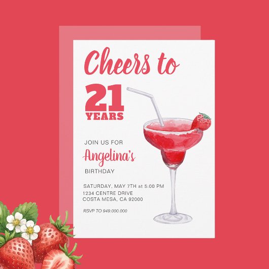 Invitation À 21 ans, santé Rose
