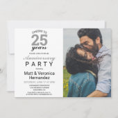 Invitation À 25 Ans d'âge, Félicitations pour le 25ème Annive (Devant)