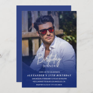 Invitation à 25e anniversaire Anniversaire Dîner P