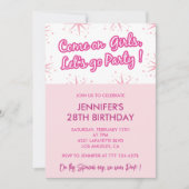 Invitation à 28 ans pour son rose (Devant)
