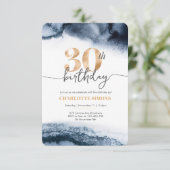 Invitation à 30e anniversaire de la Marine aquarel (Debout devant)