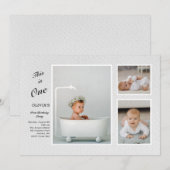 Invitation à 3 photos en gras (Devant / Derrière)