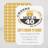 Invitation À 40 Ans (Devant / Derrière)