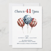 Invitation À 41 ans Joyeux Anniversaire (Devant)