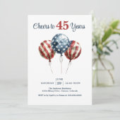Invitation À 45 ans, joyeux anniversaire (Debout devant)