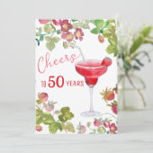 Invitation À 50 ans, anniversaire de référence (Debout devant)