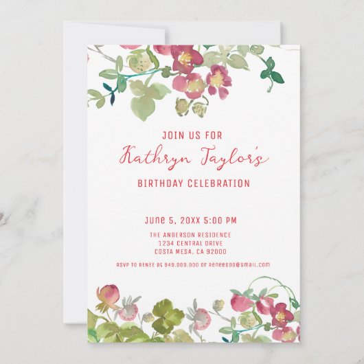 Invitation À 50 ans, anniversaire de référence (Dos)