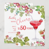 Invitation À 50 ans, anniversaire de référence (Devant / Derrière)