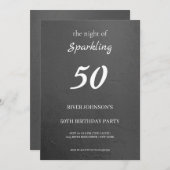 Invitation à 50e anniversaire (Devant / Derrière)