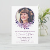 Invitation à 50e anniversaire Photo Elegant Boho v (Debout devant)