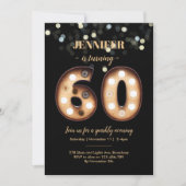Invitation à 60e anniversaire Bright Lights (Devant)