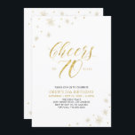 Invitation À 70 | Gold & White 70th Birthday Party<br><div class="desc">Fêtons votre journée spéciale avec cette élégante invitation à la fête du 70e anniversaire. Ce design présente une typographie or chic "Cheers to 70 years" et des éléments or. Vous pouvez customiser le texte et la couleur arrière - plan. D'autres articles de fête correspondants sont disponibles dans ma boutique BaraBomDesign....</div>