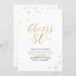 Invitation À 80 | Gold & White 80th Birthday Party<br><div class="desc">Fêtons votre journée spéciale avec cette élégante invitation à la fête du 80e anniversaire. Ce design présente une typographie or chic "Cheers to 80 years" et des éléments or. Vous pouvez customiser le texte et la couleur arrière - plan. D'autres articles de fête correspondants sont disponibles dans ma boutique BaraBomDesign....</div>