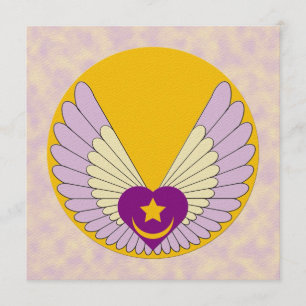 Invitation à ailes de coeur de Sufi