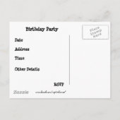 Invitation à Anniversaire avec Pinata ! (Dos)