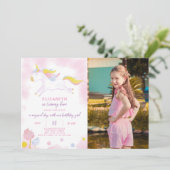 Invitation à Anniversaire de la licorne magique av (Debout devant)