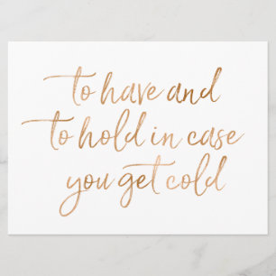 Invitation À avoir & à garder couverture de mariage en or ros