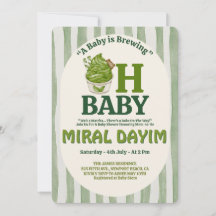 A Baby is Brewing "Oh Baby" Matcha Baby Shower