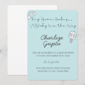 Invitation A Baby Is on the Way Baby Shower (Devant / Derrière)