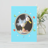 Invitation à Baby Shower (Debout devant)