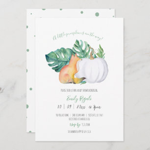 Invitation à Baby shower à thème automne unique