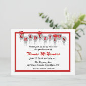 Invitation à ballons de finition rouge (Debout devant)