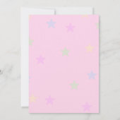 Invitation à ballons unicorne 3e anniversaire (Dos)