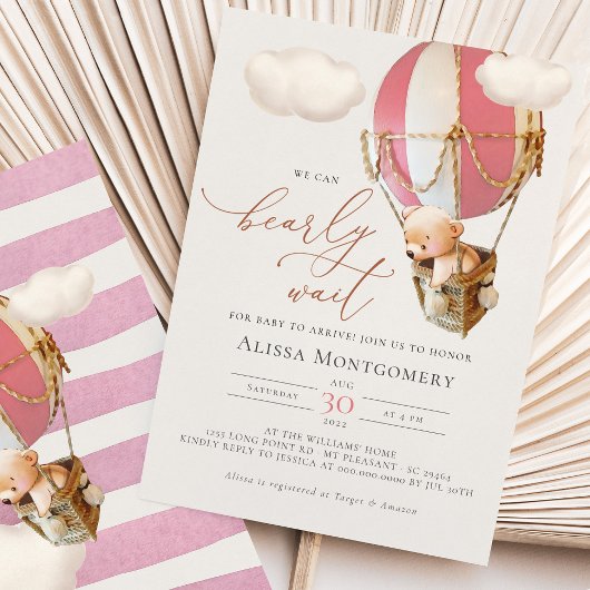 Invitation à balloon à air chaud