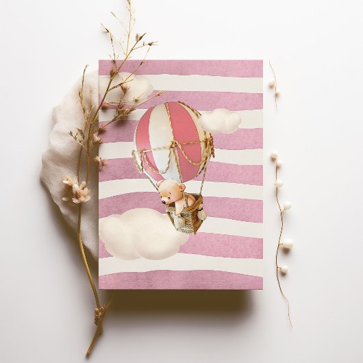 Invitation à balloon à air chaud