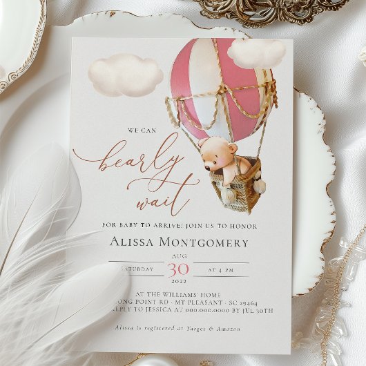 Invitation à balloon à air chaud