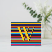 Invitation à bande multicolore (Debout devant)