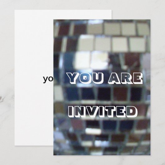 Invitation à bille discographique (Devant / Derrière)