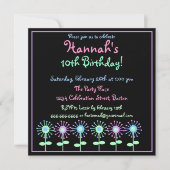 Invitation à Blooms Rétro (Devant)