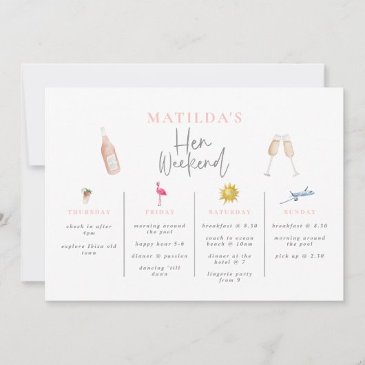 invitation à boire en aquarelle pour enterrement d (Devant)