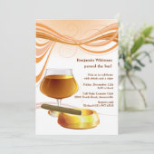 Invitation à boire et à fumer un cigare (Debout devant)