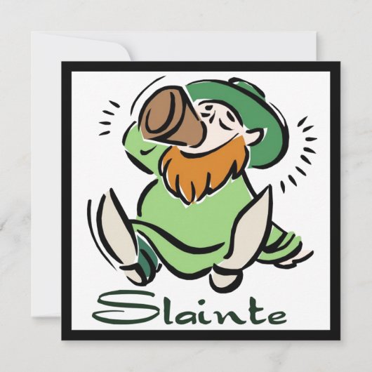 Invitation à boire Leprechaun (Dos)