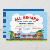 Invitation à bord d'un train tropical (Devant / Derrière)