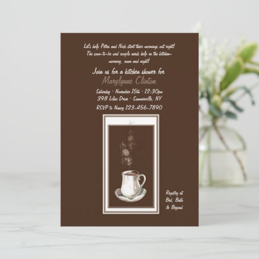 Invitation à brasser la douche (Debout devant)