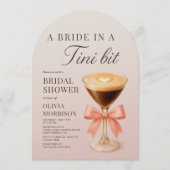 Invitation A Bride in a Tini Bit Martini Bridal Shower (Devant)