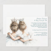 Invitation à Brunch de Soeur - Pastel Art (Devant / Derrière)