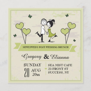 Invitation à Brunch Ensemble (Vert) Post Mariage