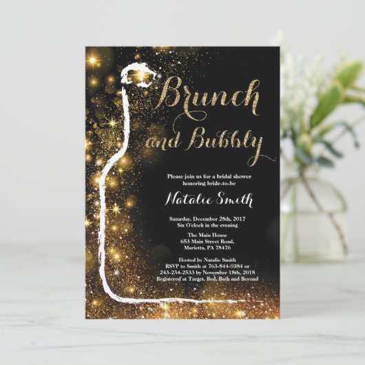 Invitation à Brunch et à une douche nuptiale (Debout devant)